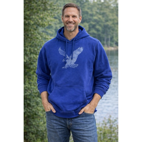 American Eagle Outfitters Other - American Eagle Outfitters Eagle Graphic Fleece Hoodie Mens XL Athletic Fit